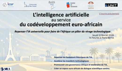 Conférence gratuite : L'intelligence artificielle au service du codéveloppement eurafricain. 